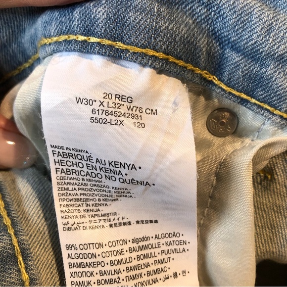 Mens Levi’s light wash style 502 regular taper jeans great condition 30 x 32 - Picture 8 of 10